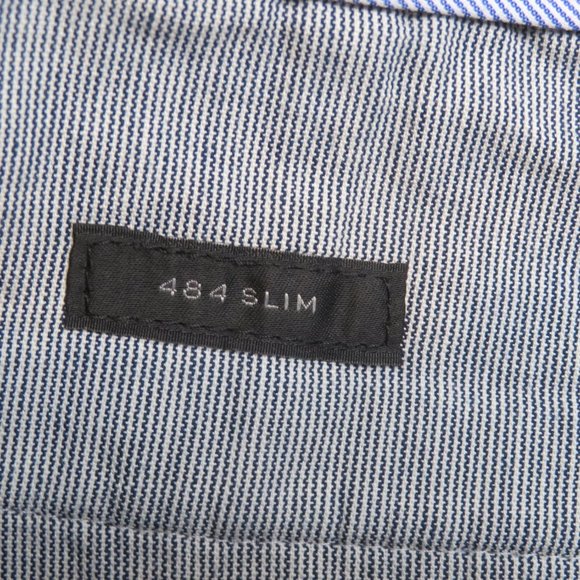 J Crew 484 Slim Fit 32 x 32 Brushed Twill Pants New Dark Green Navy Blue Chino - Picture 5 of 10